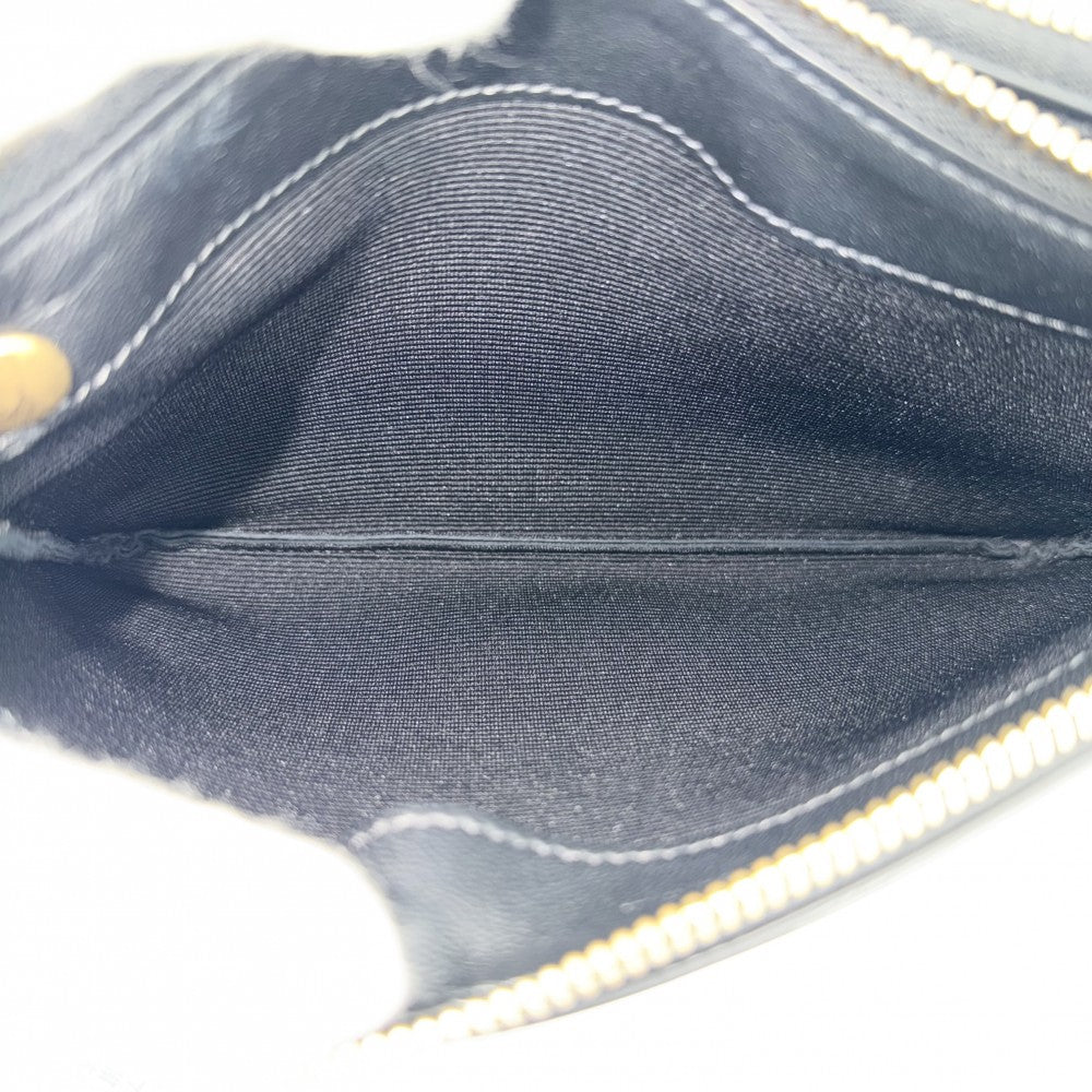CELINE セリーヌ ショルダーバッグ トリオ ミニバッグ レザー ブラック 黒 ゴールド金具 レディース【中古品】