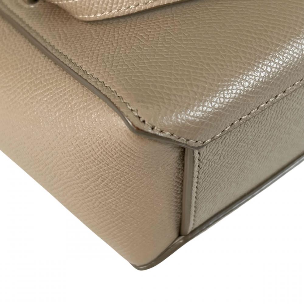 CELINE セリーヌ ショルダーバッグ ベルトバッグ ナノ 189003ZVA レザー ベージュ ゴールド金具 レディース【中古品】