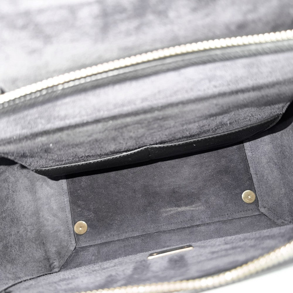 CELINE セリーヌ 2WAY ベルトバッグ ハンドバッグ ショルダーバッグ レザー ブラック 黒 ゴールド金具 レディース【中古品】