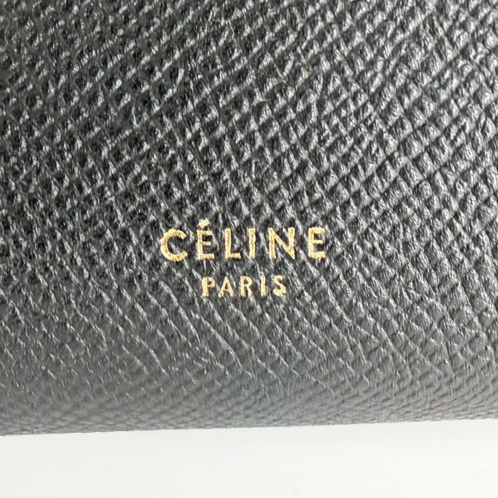 CELINE セリーヌ 2WAY ベルトバッグ ハンドバッグ ショルダーバッグ レザー ブラック 黒 ゴールド金具 レディース【中古品】