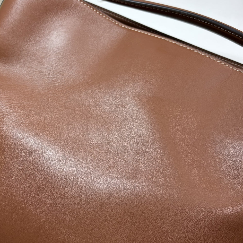 CELINE セリーヌ 2WAY バケット16 ショルダーバッグ ハンドバッグ レザー ブラウン 茶 ゴールド金具 レディース【中古品】