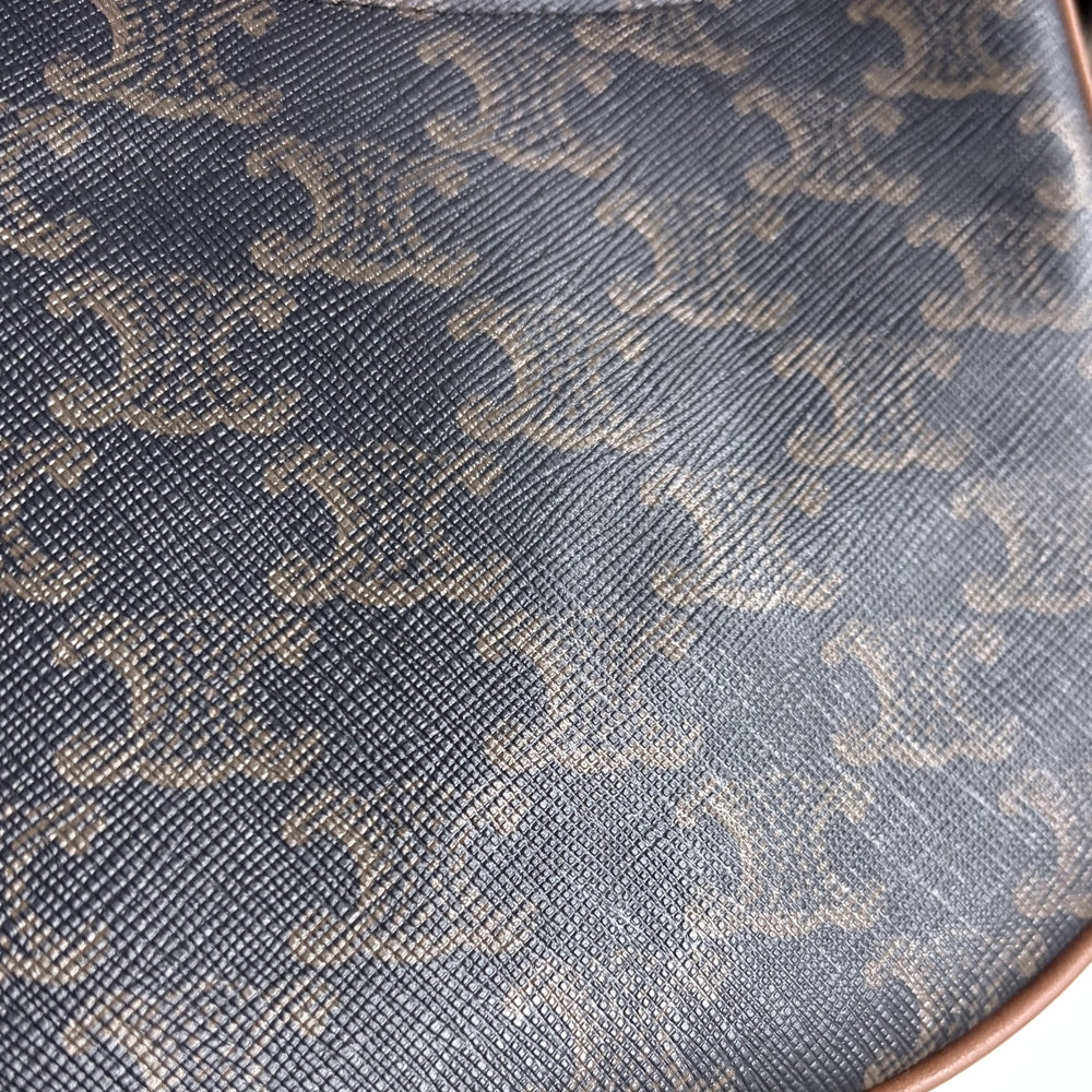 CELINE セリーヌ ハンドバッグ アヴァ トリオンフ ワンハンドル トリオンフキャンバス カーフスキン ブラウン 茶 ゴールド金具 レディース【中古品】