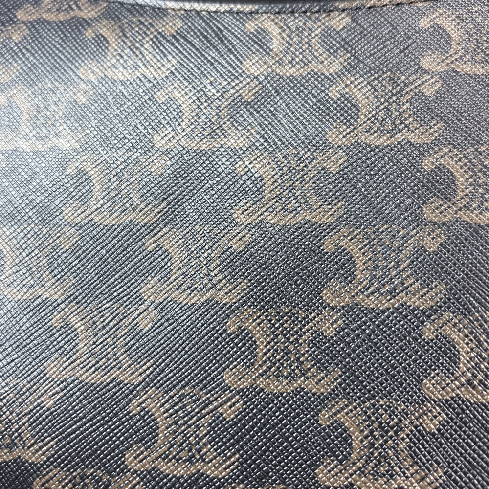CELINE セリーヌ ハンドバッグ アヴァ トリオンフ ワンハンドル トリオンフキャンバス カーフスキン ブラウン 茶 ゴールド金具 レディース【中古品】