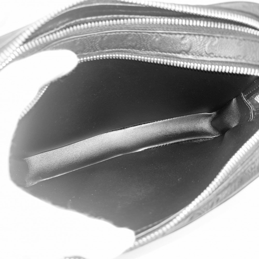 【開店SALE】 CELINE セリーヌ ボディバッグ トリオンフ ベルトバッグ ウエストバッグ 116163FS4.38SI レザー ブラック 黒 シルバー金具 メンズ【中古品】