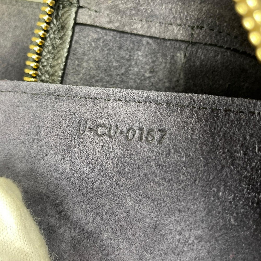 CELINE セリーヌ ハンドバッグ ベルトバッグ グレインカーフレザー ブラック 黒 ゴールド金具 レディース【中古品】