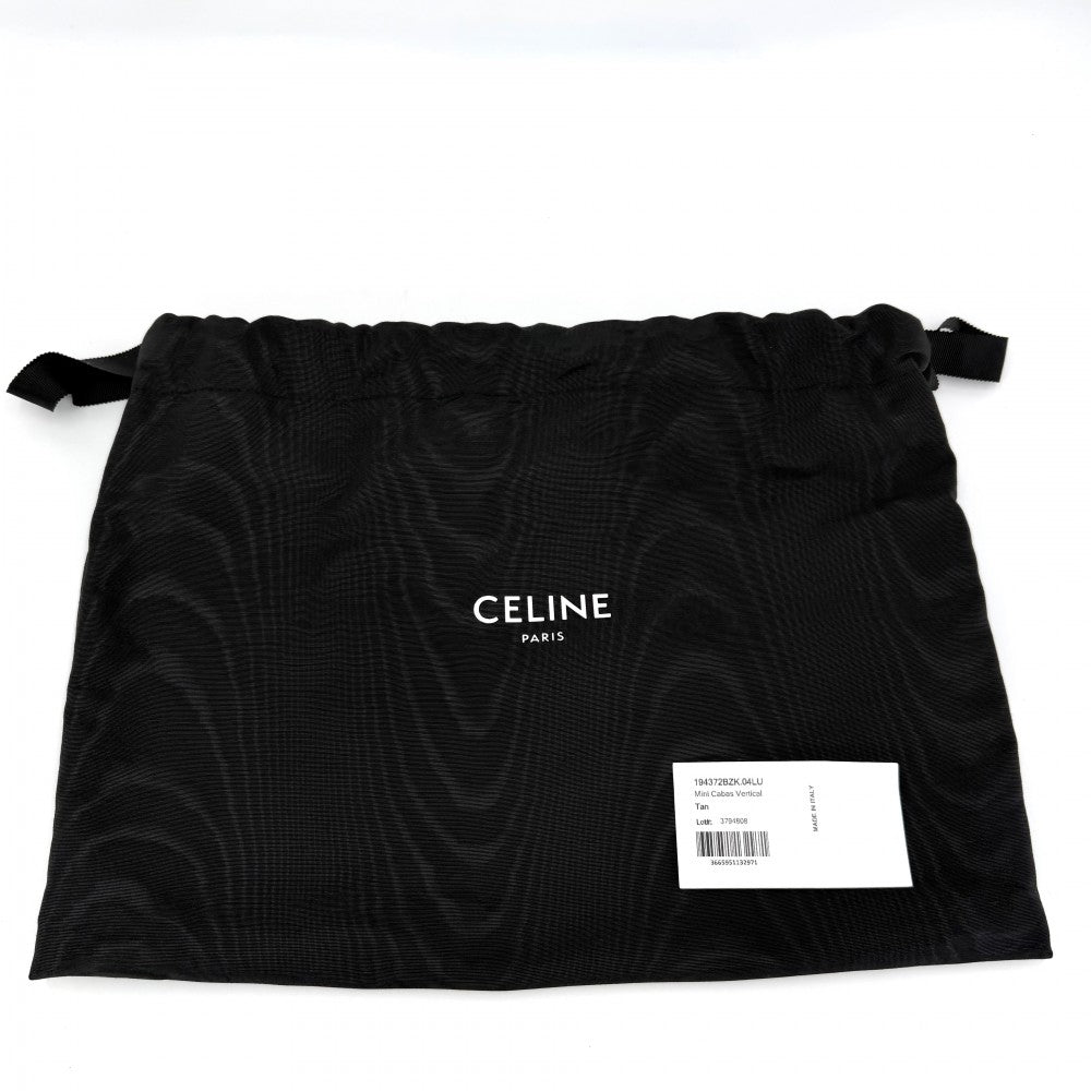 【開店SALE】 CELINE セリーヌ 2WAY トリオンフ ミニ バーティカルカバ ショルダーバッグ ハンドバッグ Mini Vertical Cabas ブラウン 茶 194372BZK.04LU PVCコーティングキャンバス レザー タン ゴールド金具 レディース【中古品】
