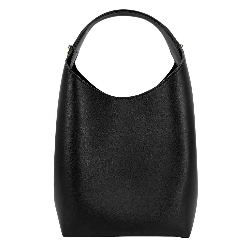 CELINE セリーヌ 2WAY スモールホーボー ハンドバッグ ショルダーバッグ レザー L10133Q71.38NO カーフ ブラック 黒 ゴールド金具 レディース【中古品】