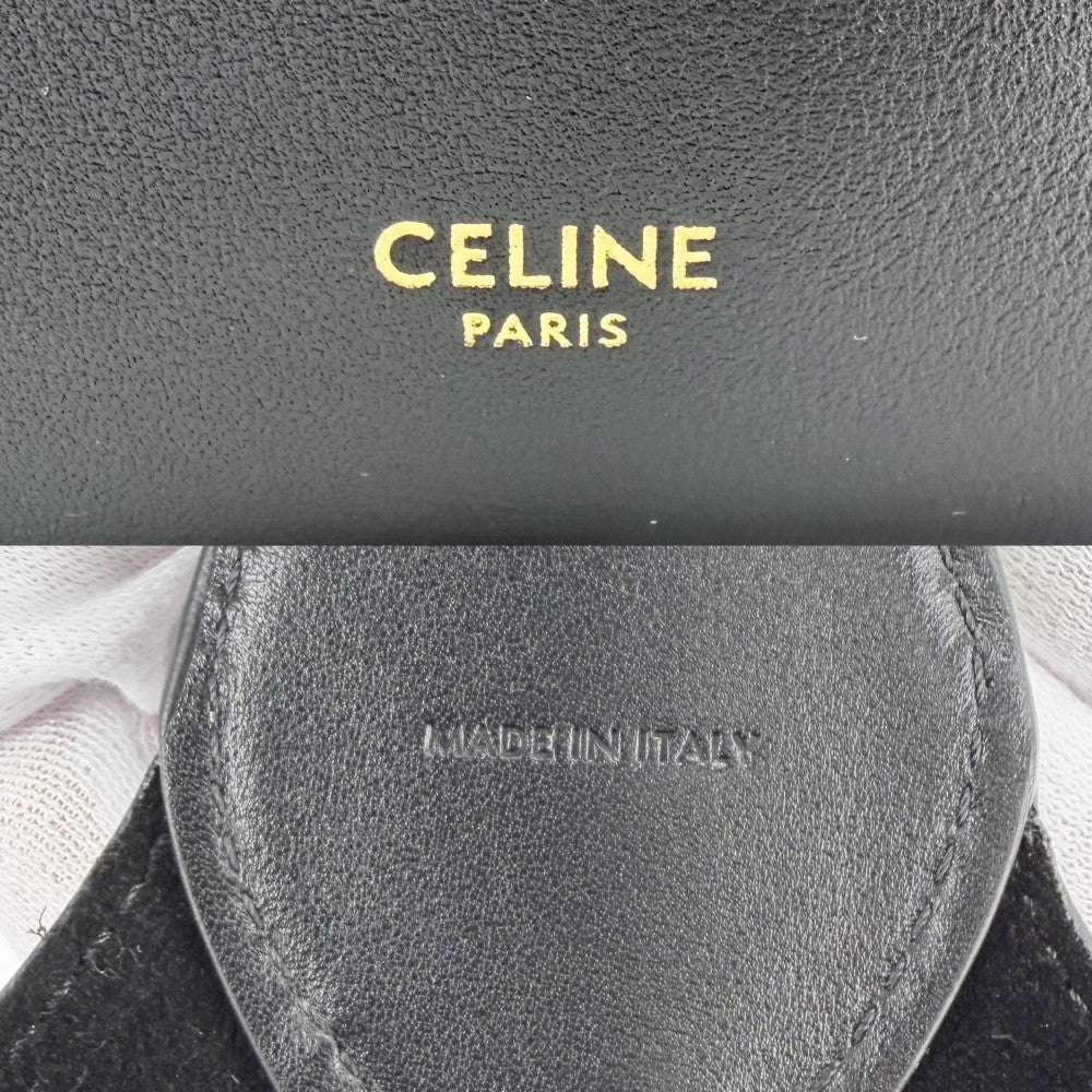 CELINE セリーヌ 2WAY スモールホーボー ハンドバッグ ショルダーバッグ レザー L10133Q71.38NO カーフ ブラック 黒 ゴールド金具 レディース【中古品】