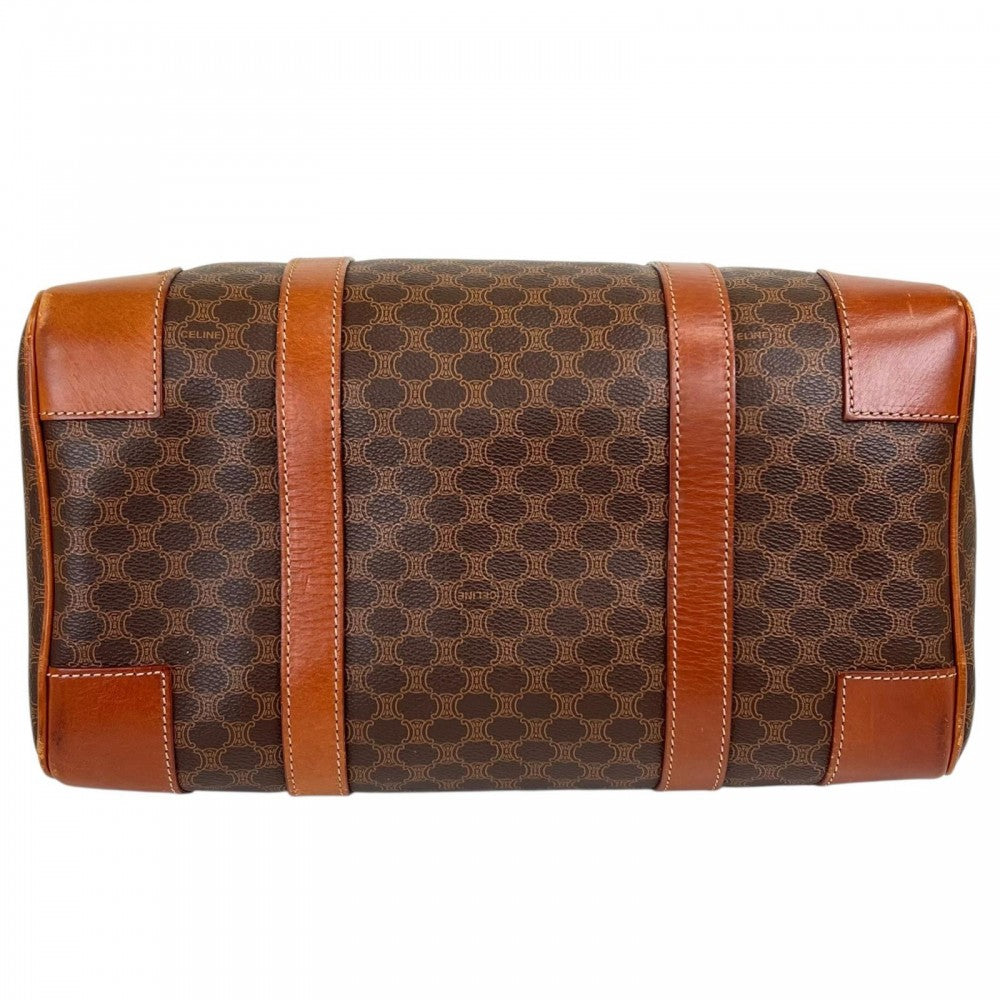 CELINE セリーヌ ボストンバッグ レザー ブラウン 茶 ゴールド金具 レディース【中古品】