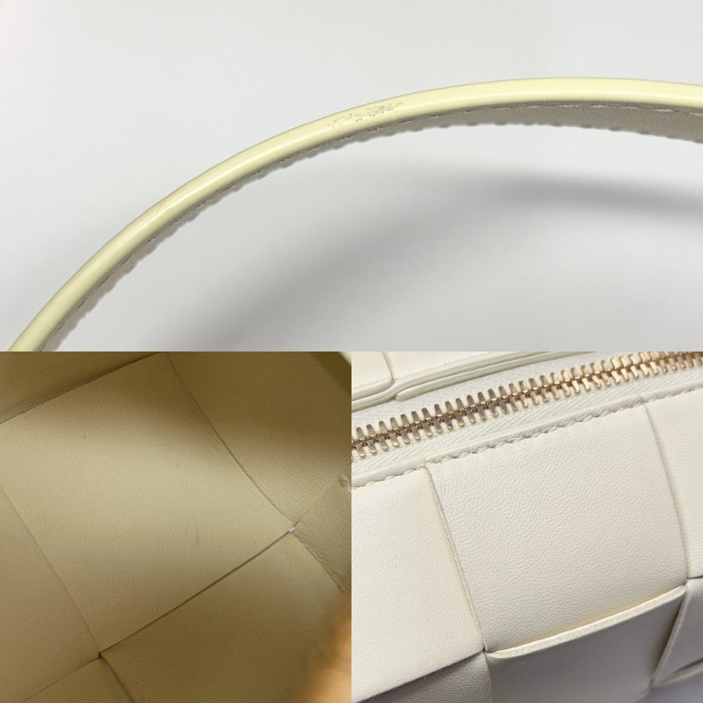 BOTTEGAVENETA ボッテガヴェネタ ハンドバッグ スモールブリックカセット マキシイントレチャート ワンショルダーバッグ 鞄 かばん 729166 レザー イエロー ゴールド金具 レディース【中古品】