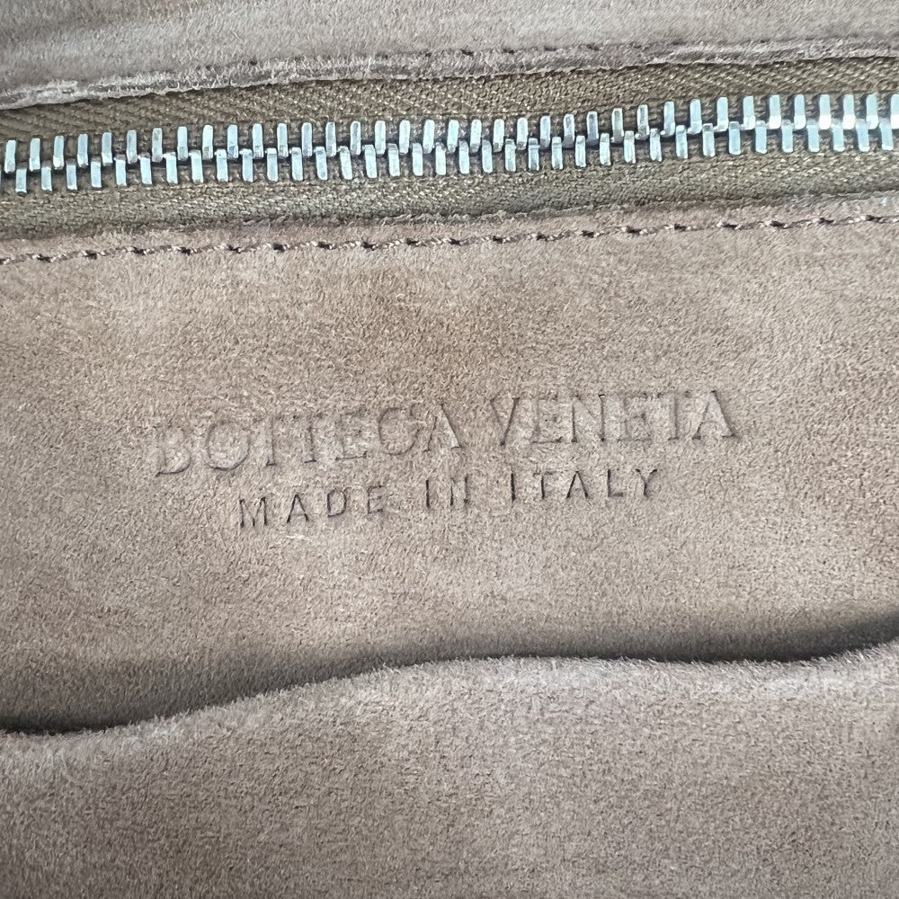 BOTTEGAVENETA ボッテガヴェネタ ハンドバッグ マキシイントレチャート アルコ トートバッグ レザー ブラウン系 ゴールド金具 レディース【中古品】