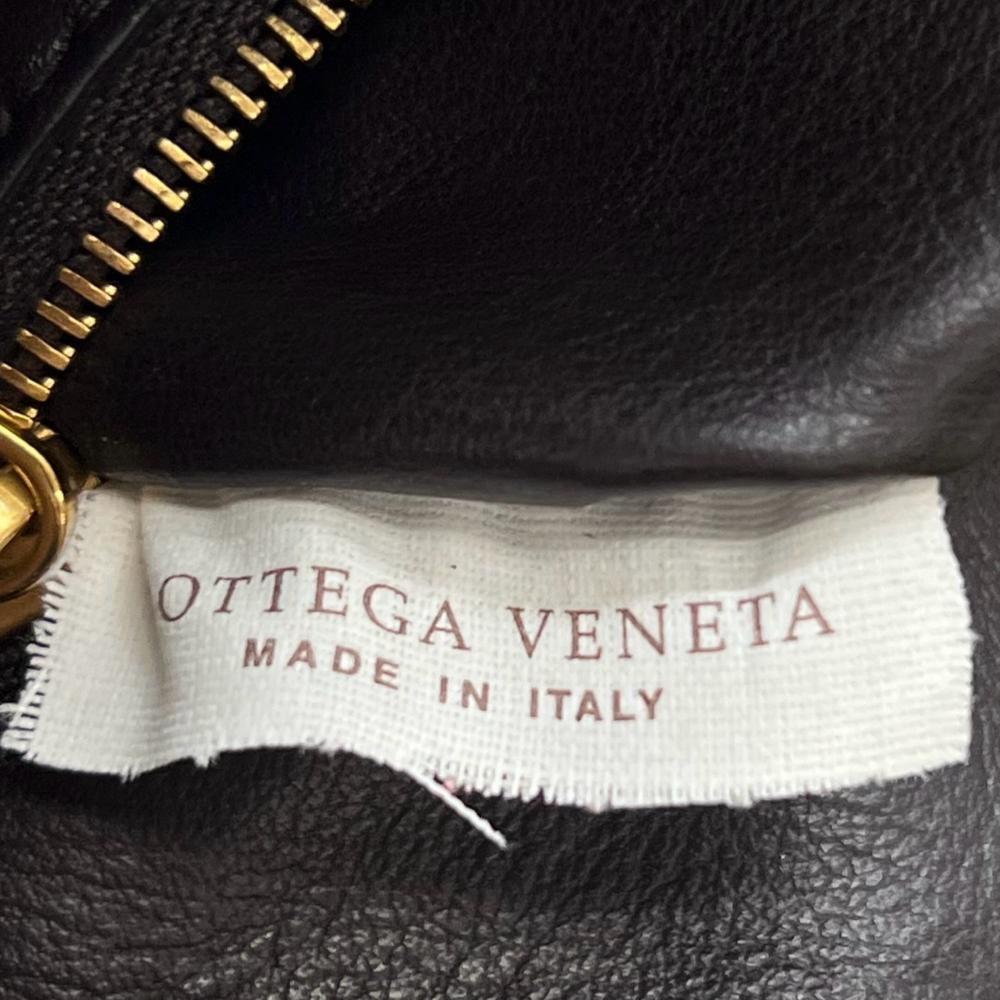 BOTTEGAVENETA ボッテガヴェネタ ショルダーバッグ イントレチャート ループ 597329 レザー ブラウン 茶 ゴールド金具 レディース【中古品】