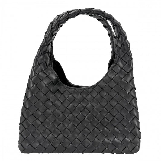 BOTTEGAVENETA ボッテガヴェネタ トートバッグ イントレチャート スモール　カンパーナ ハンドバッグ レザー ブラック 黒 レディース【中古品】