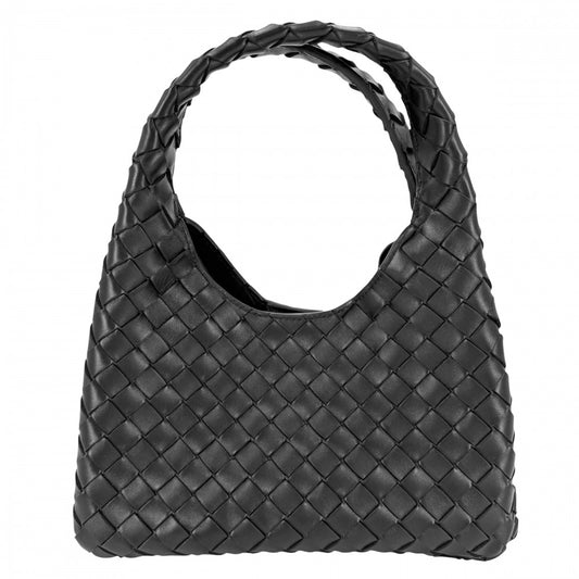 BOTTEGAVENETA ボッテガヴェネタ トートバッグ イントレチャート スモール　カンパーナ ハンドバッグ レザー ブラック 黒 レディース【中古品】