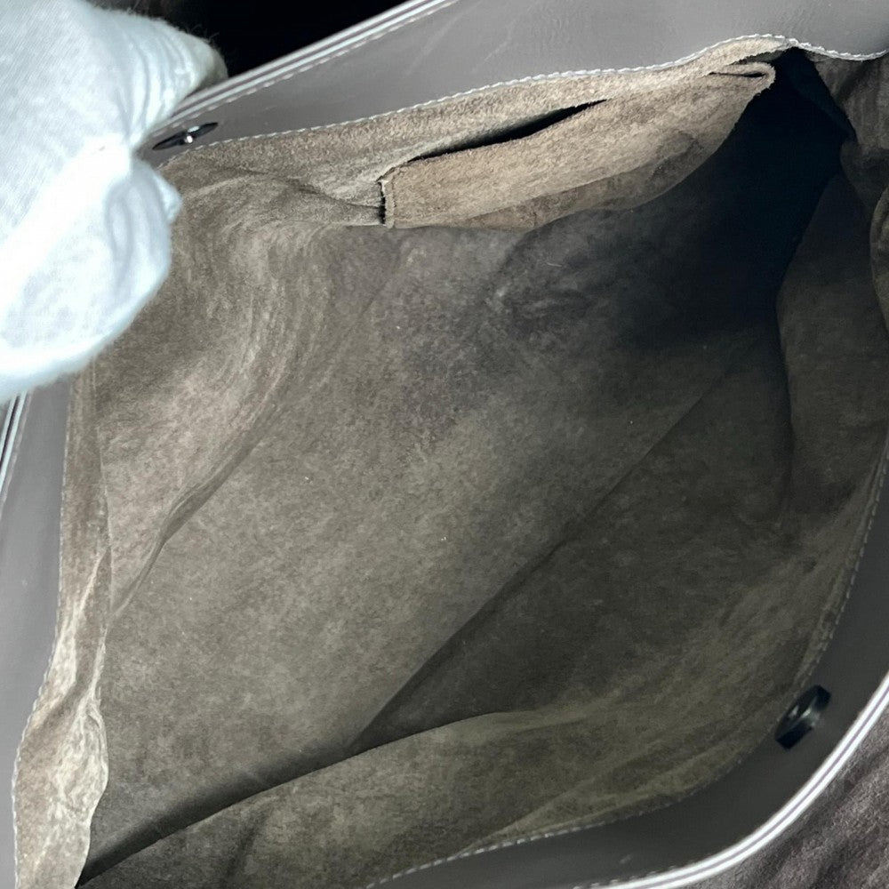 BOTTEGAVENETA ボッテガヴェネタ ハンドバッグ ローマ 171265 レザー グレー その他金具 レディース【中古品】