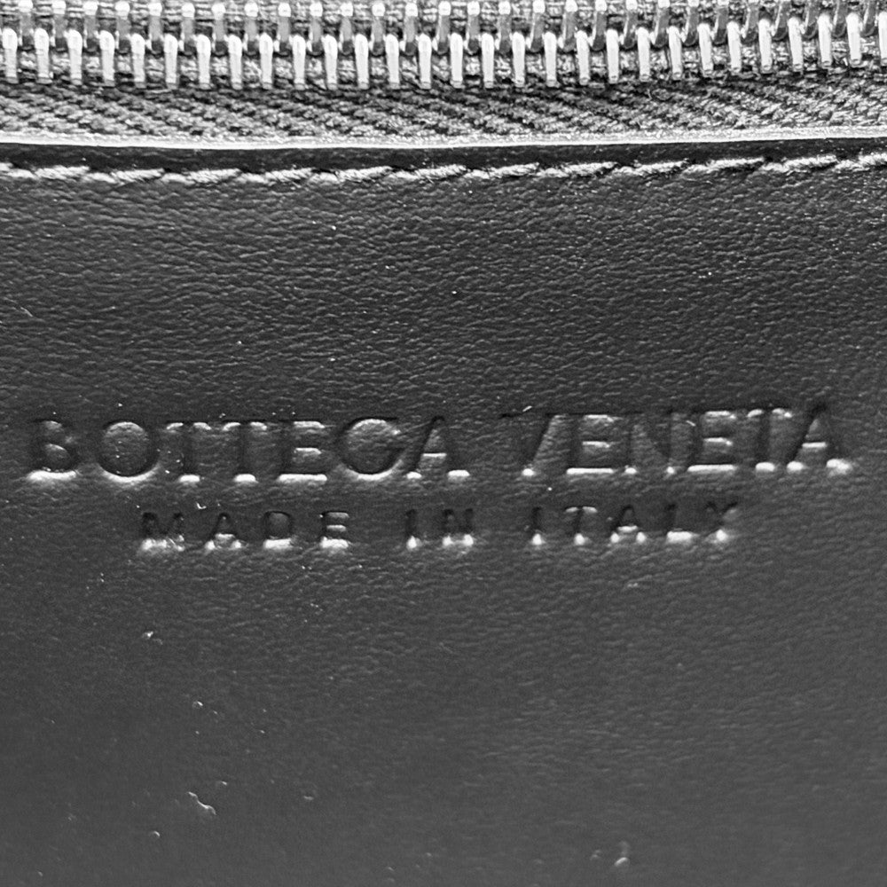 BOTTEGAVENETA ボッテガヴェネタ ショルダーバッグ イントレチャート カセット レザー ブラック 黒 シルバー金具 レディース【中古品】