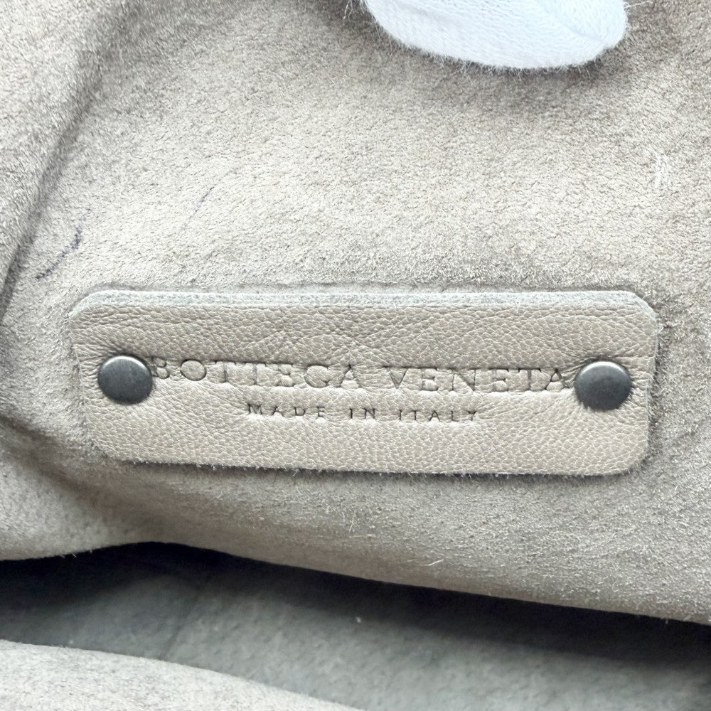 BOTTEGAVENETA ボッテガヴェネタ ハンドバッグ ワンハンドバッグ ショルダーバッグ レザー ブラウン 茶 マットブラック金具 レディース【中古品】