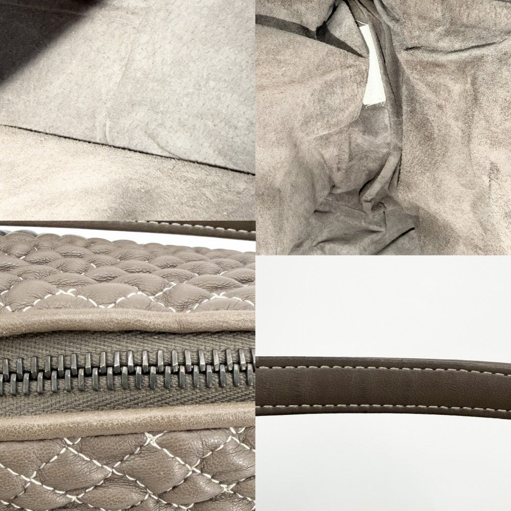 BOTTEGAVENETA ボッテガヴェネタ ハンドバッグ ワンハンドバッグ ショルダーバッグ レザー ブラウン 茶 マットブラック金具 レディース【中古品】