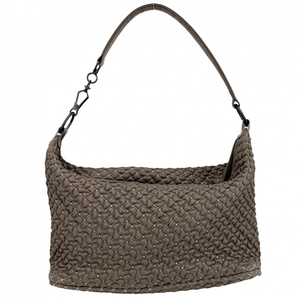 BOTTEGAVENETA ボッテガヴェネタ ハンドバッグ ワンハンドバッグ ショルダーバッグ レザー ブラウン 茶 マットブラック金具 レディース【中古品】