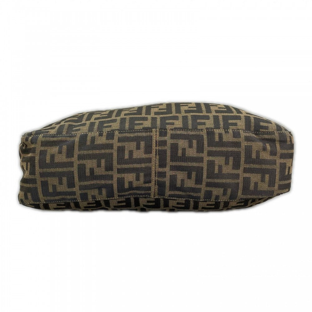 FENDI フェンディ ショルダーバッグ ズッカ ワンショルダー キャンバス ブラウン 茶 ゴールド金具 レディース【中古品】