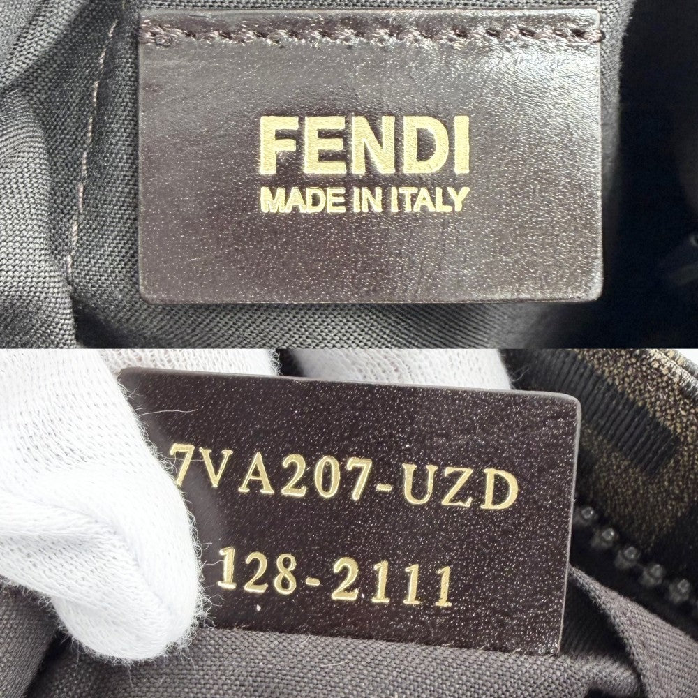 FENDI フェンディ ショルダーバッグ ズッカ Mamma Bucket 7VA207 コーティングキャンバス ブラウン 茶 ゴールド金具 レディース【中古品】