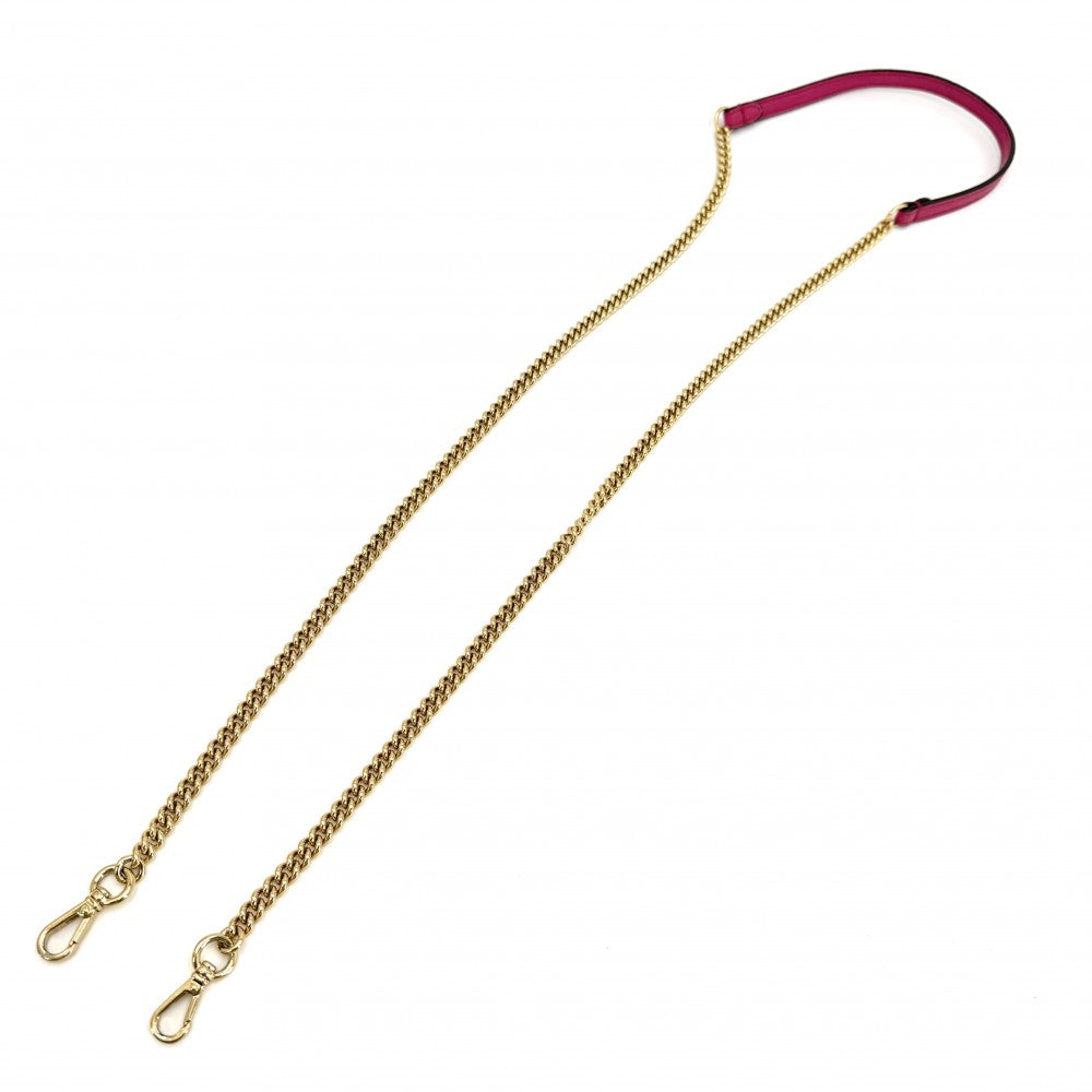 FENDI フェンディ 2WAY セレリア バゲットスモール ワンハンドバッグ ショルダーバッグ レザー ピンク ゴールド金具 レディース【中古品】