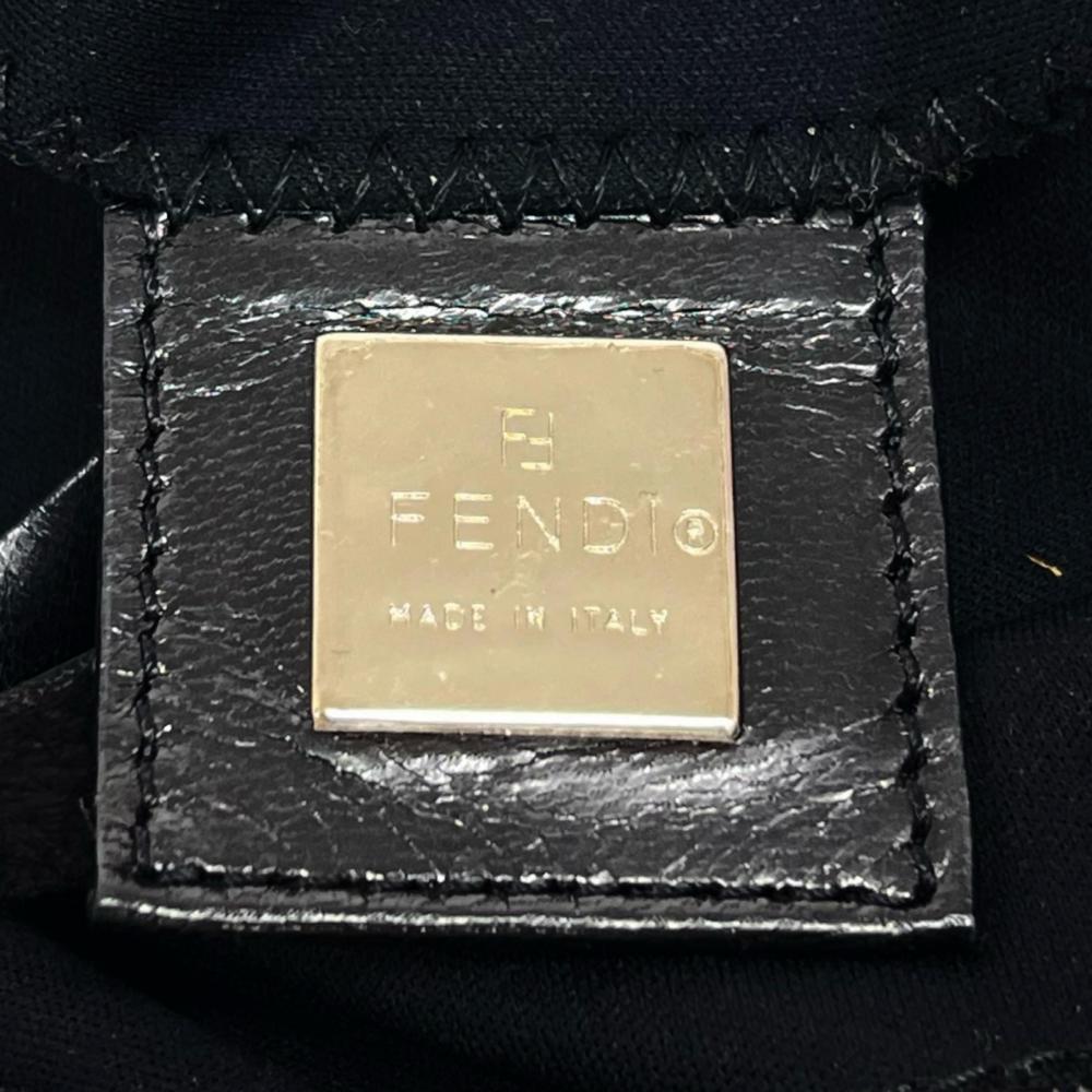 FENDI フェンディ ハンドバッグ 26329 ジャージー ブラック 黒 シルバー金具 レディース【中古品】