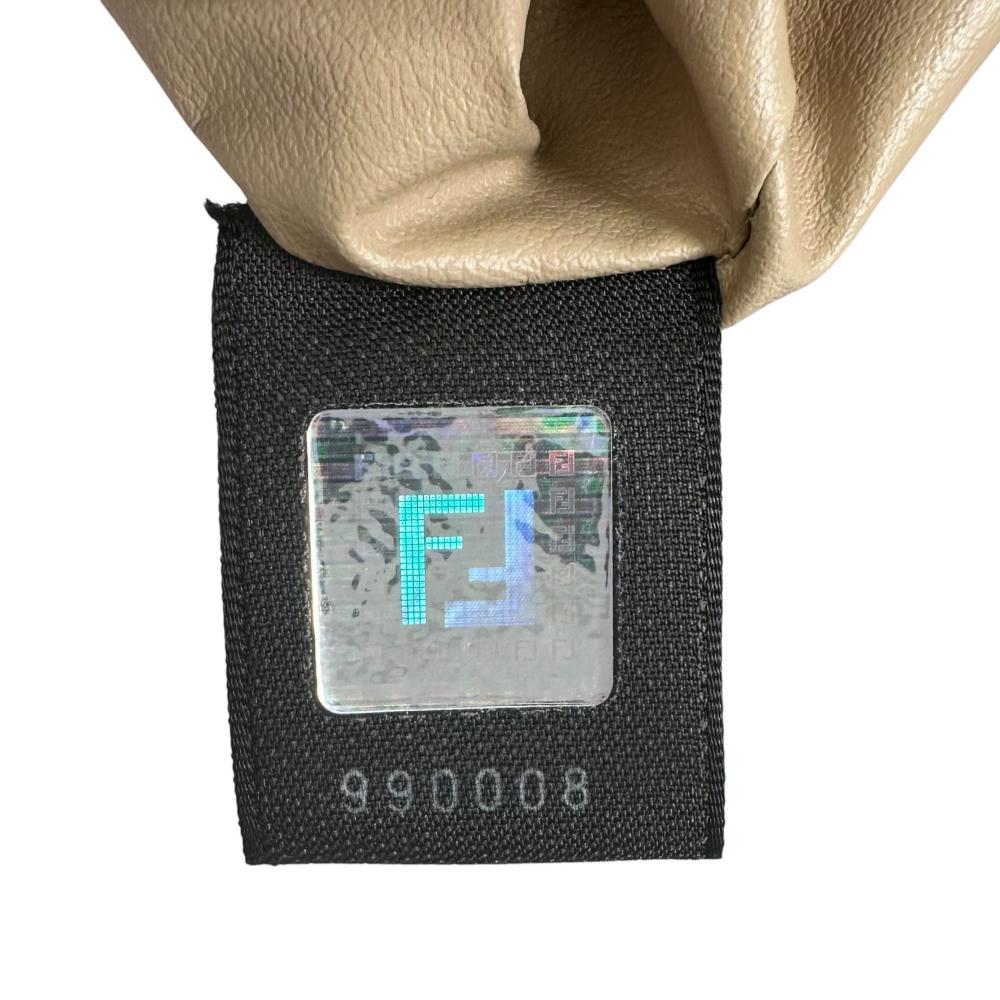 FENDI フェンディ ハンドバッグ ズッキーノ FFロゴ 8N0005 ナイロン レッド 赤 ゴールド金具 レディース【中古品】