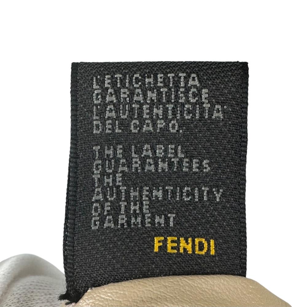 FENDI フェンディ ハンドバッグ ズッキーノ FFロゴ 8N0005 ナイロン レッド 赤 ゴールド金具 レディース【中古品】