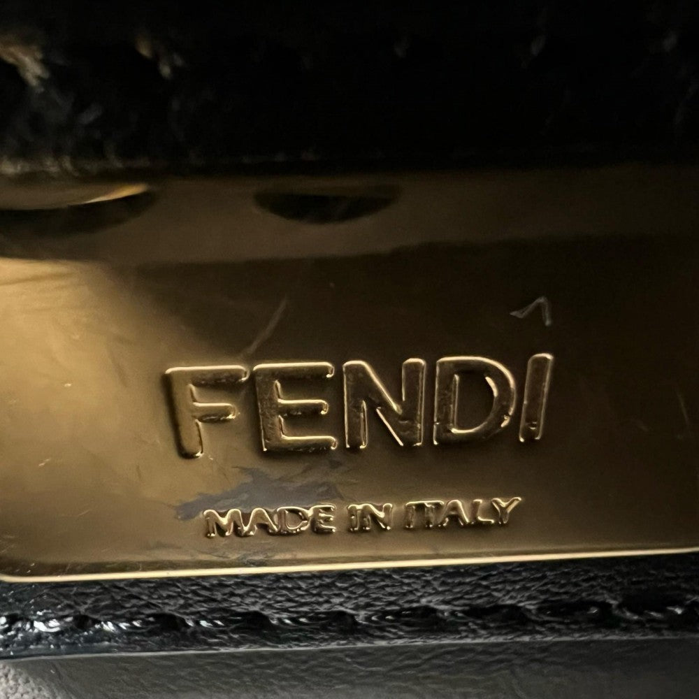 FENDI フェンディ ハンドバッグ トゥールージュ 8BH253 レザー ブラック 黒 ゴールド金具 レディース【中古品】