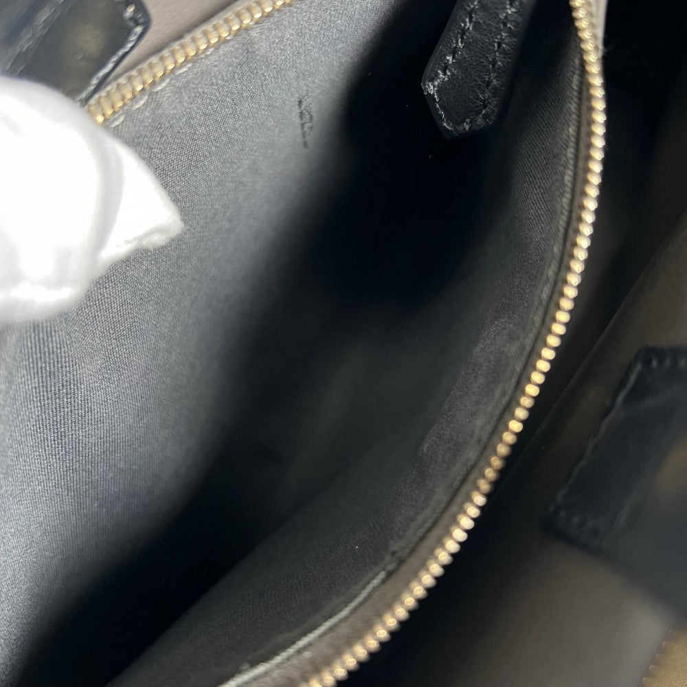 FENDI フェンディ ハンドバッグ トゥールージュ 8BH253 レザー ブラック 黒 ゴールド金具 レディース【中古品】