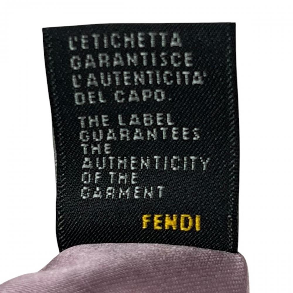 FENDI フェンディ ハンドバッグ ズッカ ストライプ ベルベット ベロア 8BR445 レザー ジャガードキャンバス ピンク ゴールド金具 レディース【中古品】