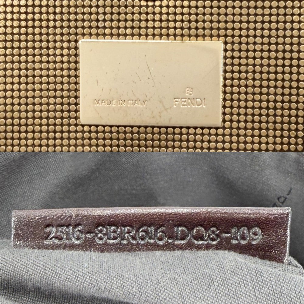 FENDI フェンディ ハンドバッグ ズッカ トートバッグ 8BR616 キャンバス レザー ブラウン 茶 シルバー金具 レディース【中古品】