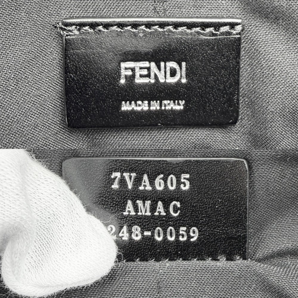 FENDI フェンディ ボディバッグ ウエストバッグ ベルトバッグ 7VA605 レザー ブラック 黒 シルバー金具 レディース【中古品】