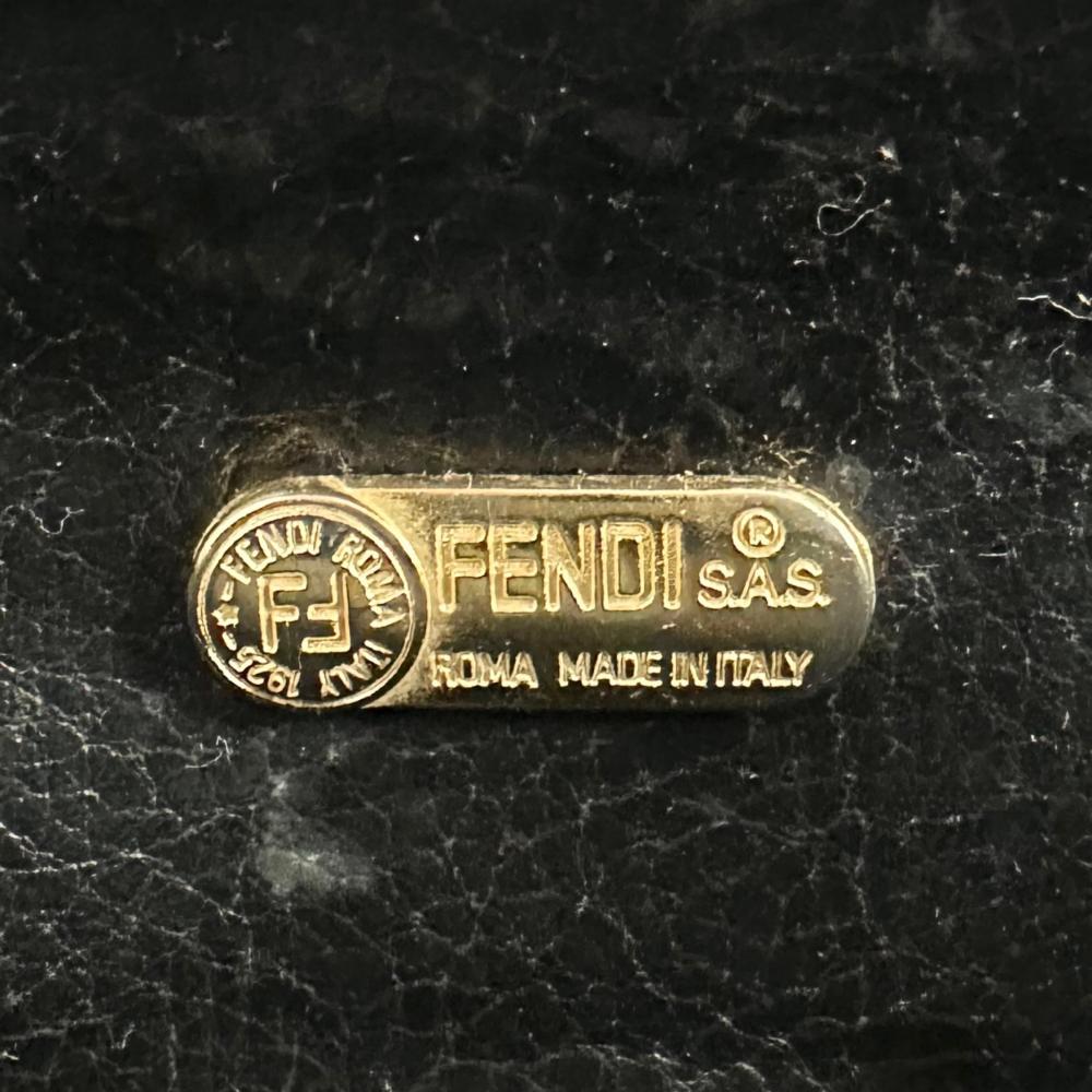 FENDI フェンディ 2WAY ペカン ミニボストン ショルダーバッグ ハンドバッグ 021-45960029 PVCコーティングキャンバス レザー ブラウン 茶 カーキ ゴールド金具 レディース【中古品】