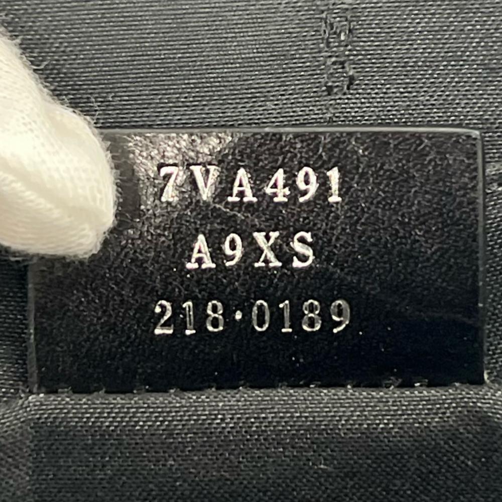 FENDI フェンディ クラッチバッグ ズッカ フラットスリム 7VA491 コーティングキャンバス レザー ブラック 黒 イエロー シルバー金具 メンズ【中古品】