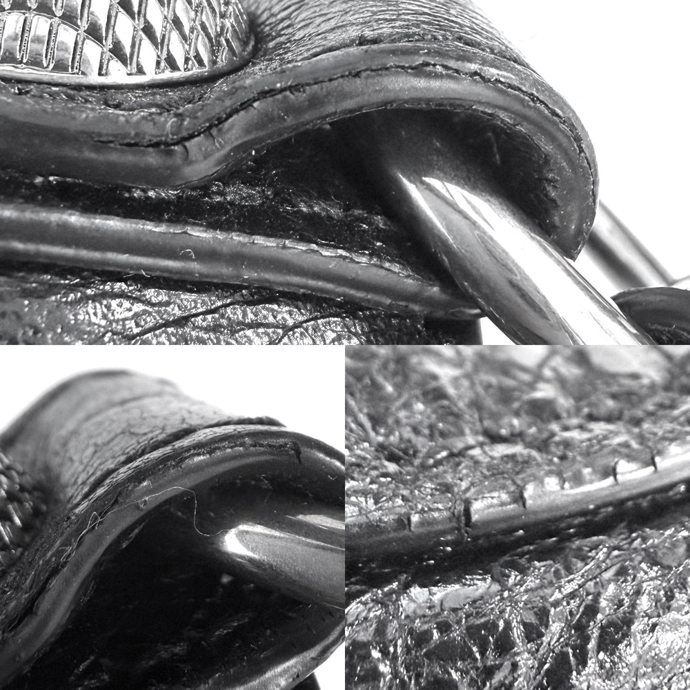 BALENCIAGA バレンシアガ ショルダーバッグ ネオ カゴール 672754 レザー ブラック 黒 シルバー金具 レディース【中古品】