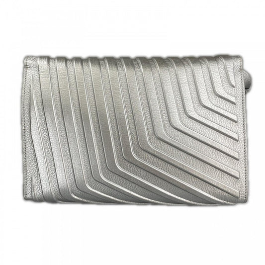 BALENCIAGA バレンシアガ ショルダーバッグ カー フラップバッグ グレインカーフレザー シルバー シルバー金具 メンズ【中古品】