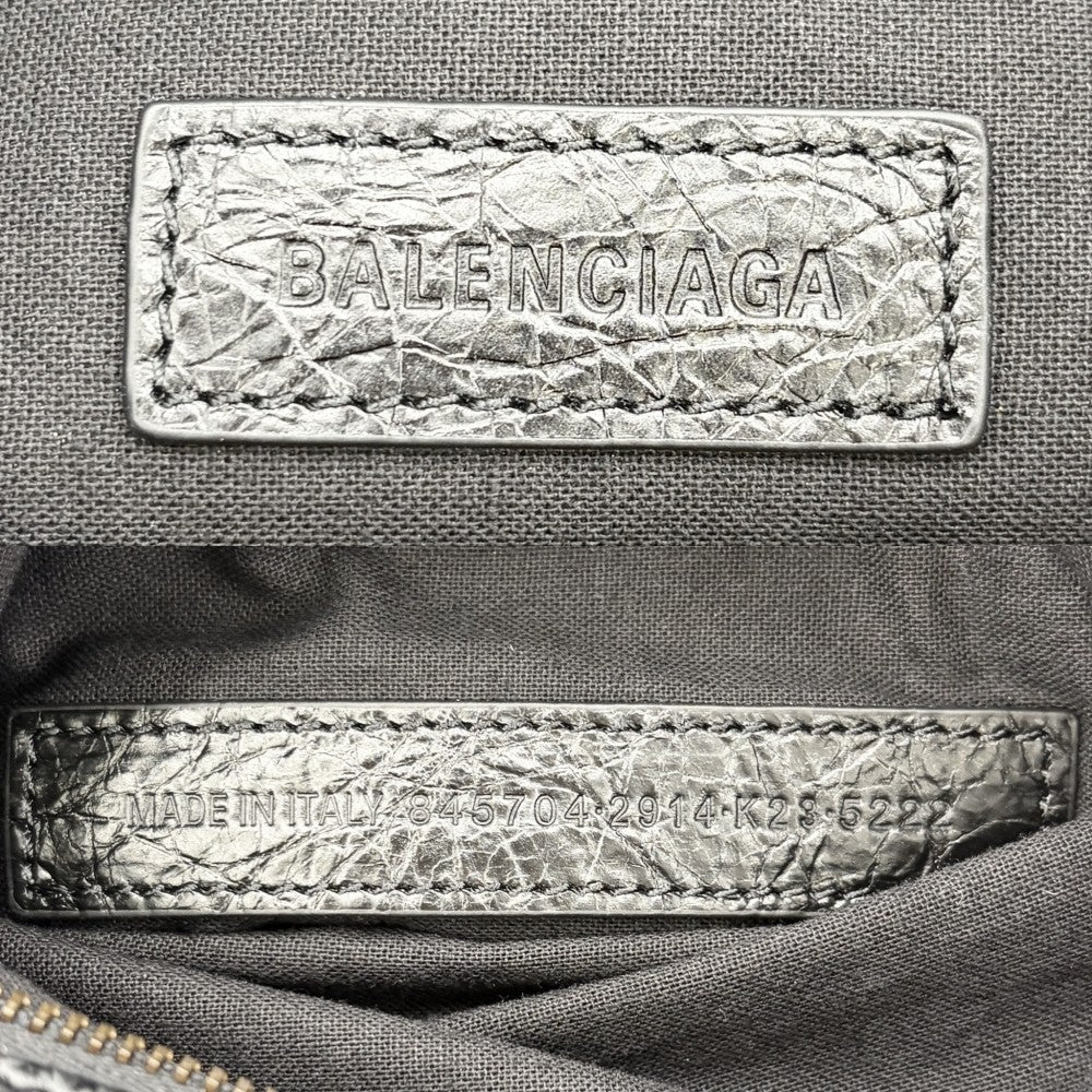 【開店SALE】 BALENCIAGA バレンシアガ ハンドバッグ ル シティ Le City East-West トートバッグ 845704 レザー ブラック 黒 ガンメタル金具 レディース【中古品】