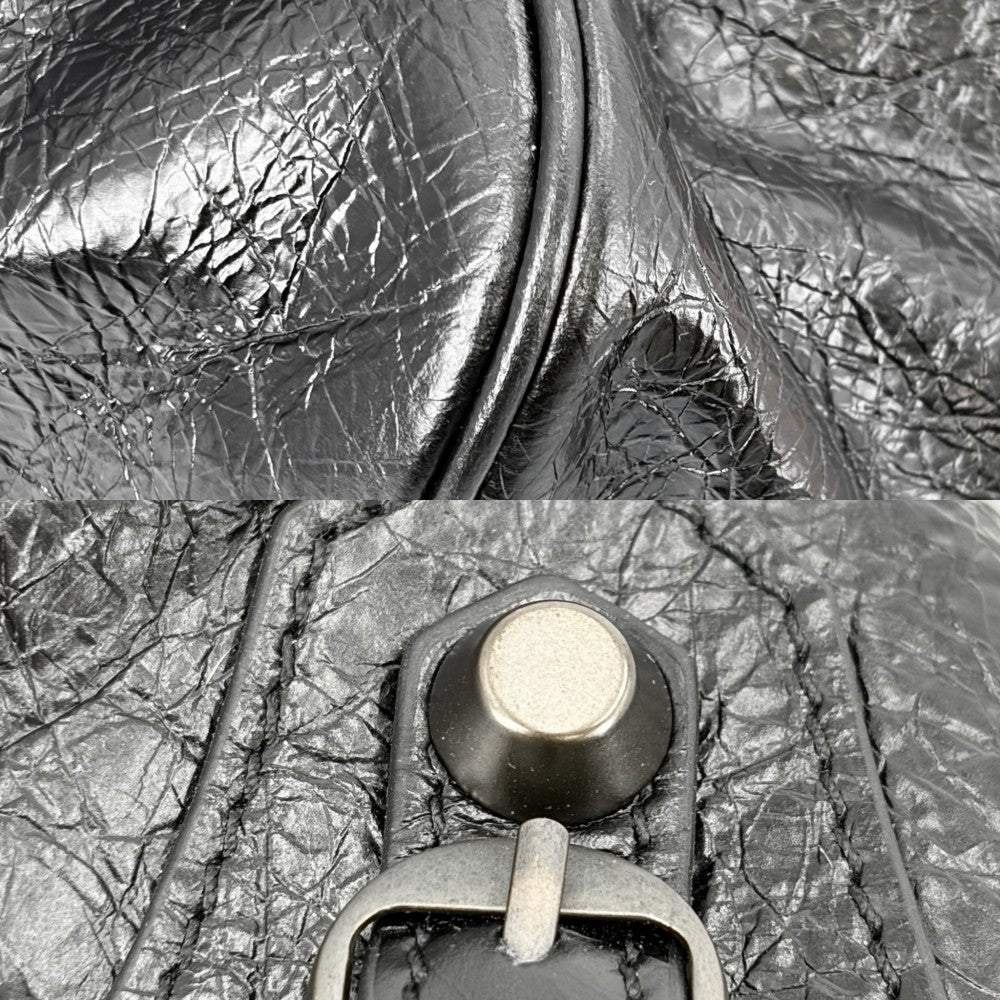 【開店SALE】 BALENCIAGA バレンシアガ ハンドバッグ ル シティ Le City East-West トートバッグ 845704 レザー ブラック 黒 ガンメタル金具 レディース【中古品】