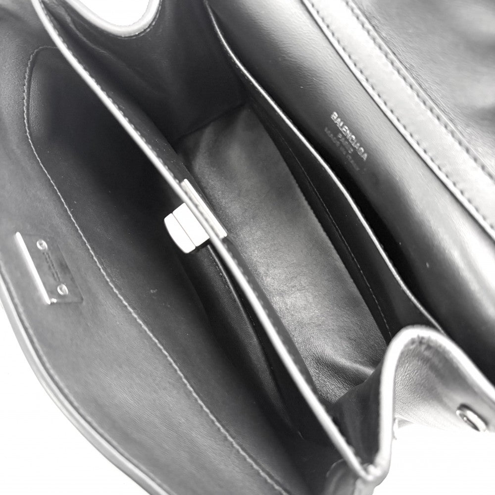 BALENCIAGA バレンシアガ 2WAY ロデオ ミニ ハンドバッグ ショルダーバッグ RODEO 795456 カーフ ブラック 黒 アンティークシルバー金具 レディース【中古品】