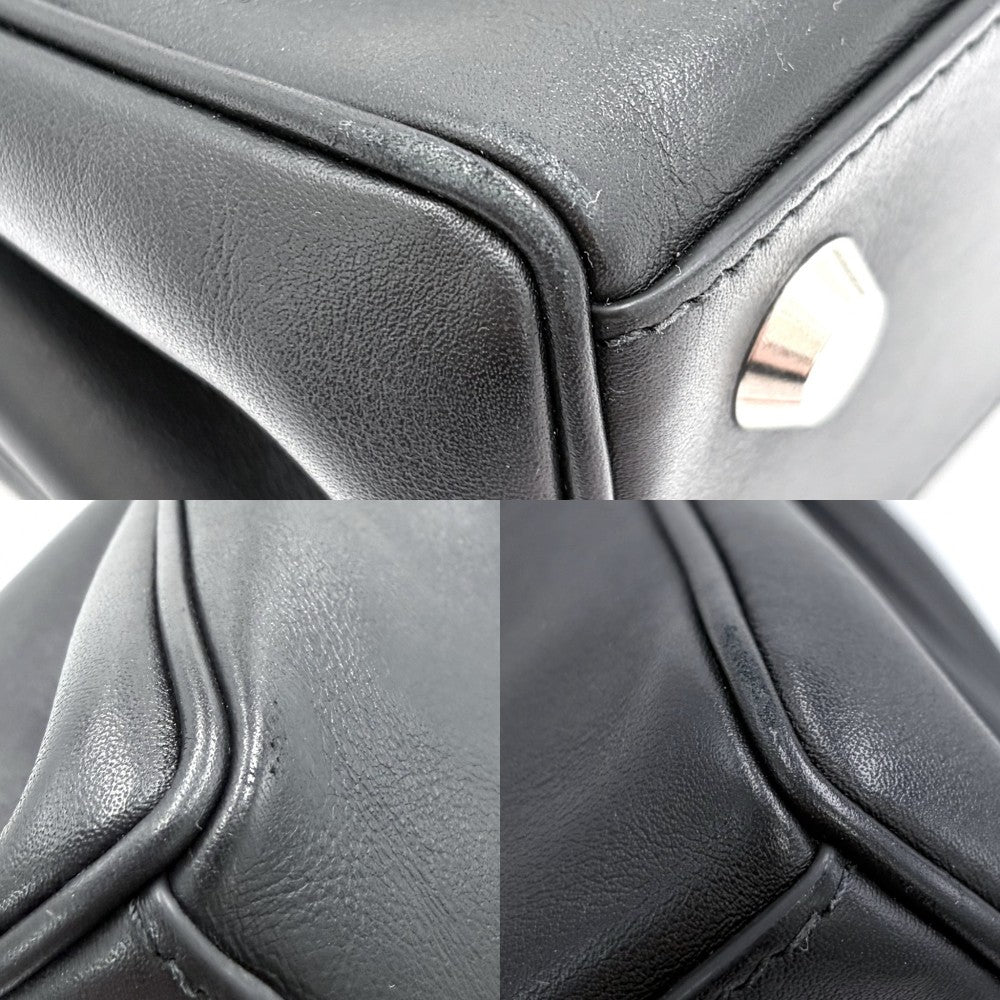 BALENCIAGA バレンシアガ 2WAY ロデオ ミニ ハンドバッグ ショルダーバッグ RODEO 795456 カーフ ブラック 黒 アンティークシルバー金具 レディース【中古品】