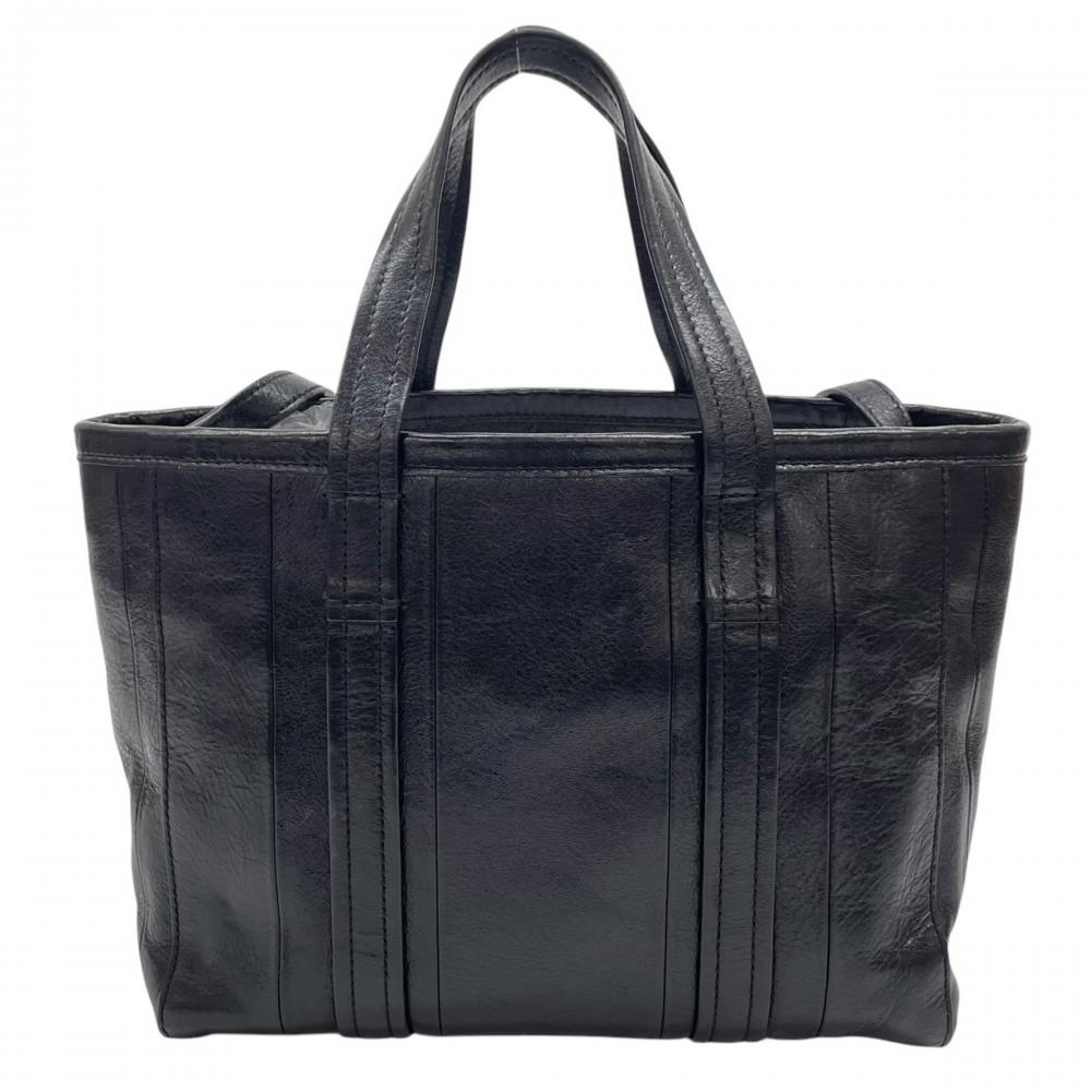 BALENCIAGA バレンシアガ ハンドバッグ バルベス スモール 2WAY ショルダーバッグ 671404 レザー ブラック 黒 シルバー金具 レディース【中古品】