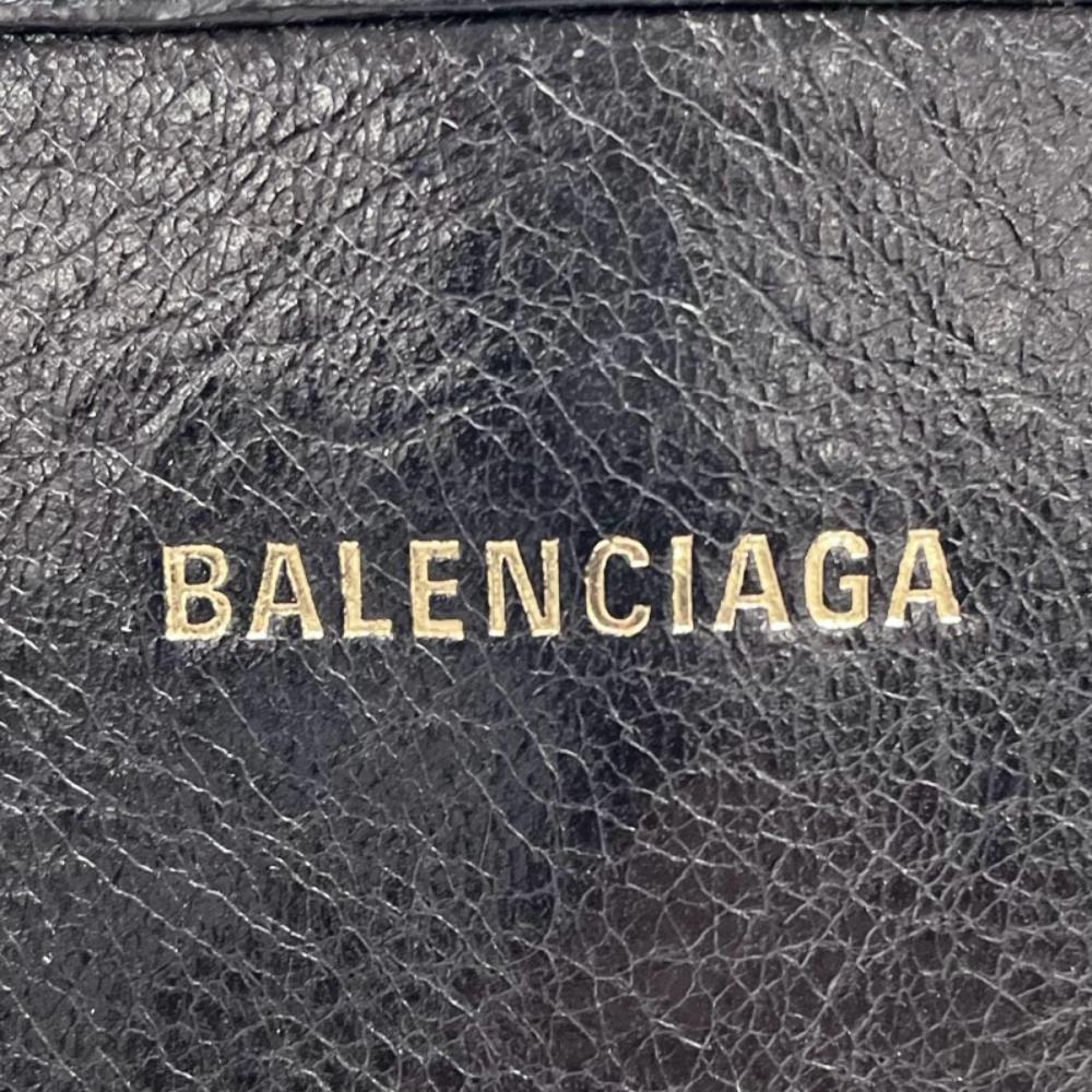 BALENCIAGA バレンシアガ ハンドバッグ バルベス スモール 2WAY ショルダーバッグ 671404 レザー ブラック 黒 シルバー金具 レディース【中古品】