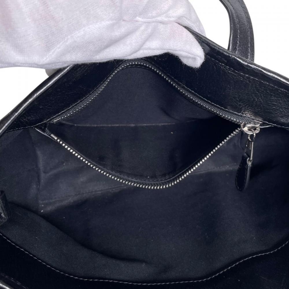 BALENCIAGA バレンシアガ ハンドバッグ バルベス スモール 2WAY ショルダーバッグ 671404 レザー ブラック 黒 シルバー金具 レディース【中古品】