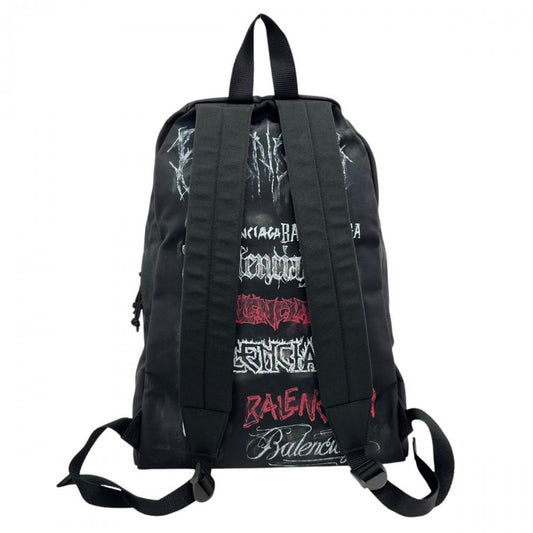 BALENCIAGA バレンシアガ リュック エクスプローラー diy metal allover 502221 ナイロン ポリエステル ブラック 黒 ブラック金具 メンズ【中古品】