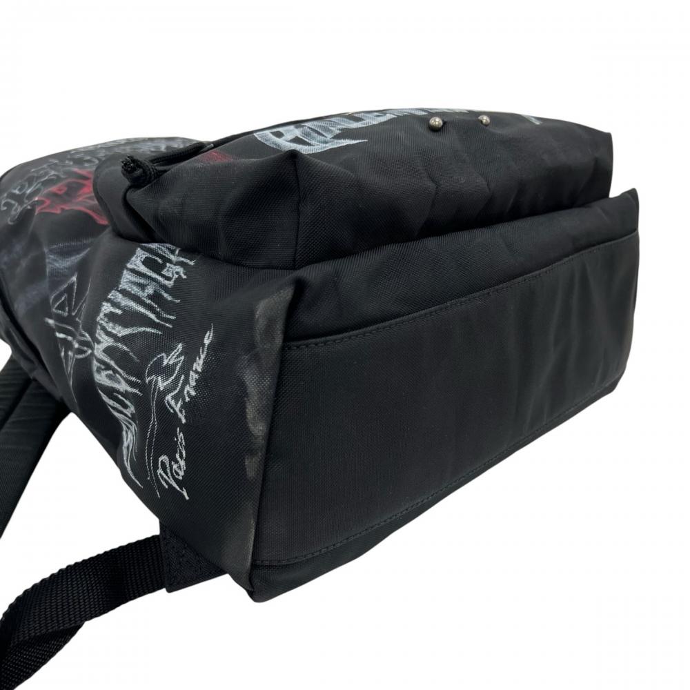 BALENCIAGA バレンシアガ リュック エクスプローラー diy metal allover 502221 ナイロン ポリエステル ブラック 黒 ブラック金具 メンズ【中古品】