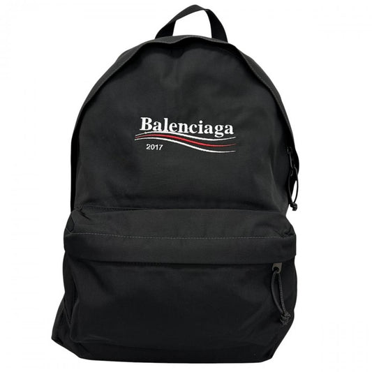 BALENCIAGA バレンシアガ リュック エクスプローラー ロゴ刺繍 バックパック 459744 ナイロン ブラック 黒 ブラック金具 メンズ【中古品】