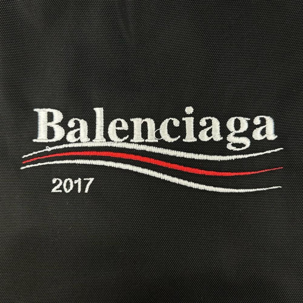 BALENCIAGA バレンシアガ リュック エクスプローラー ロゴ刺繍 バックパック 459744 ナイロン ブラック 黒 ブラック金具 メンズ【中古品】