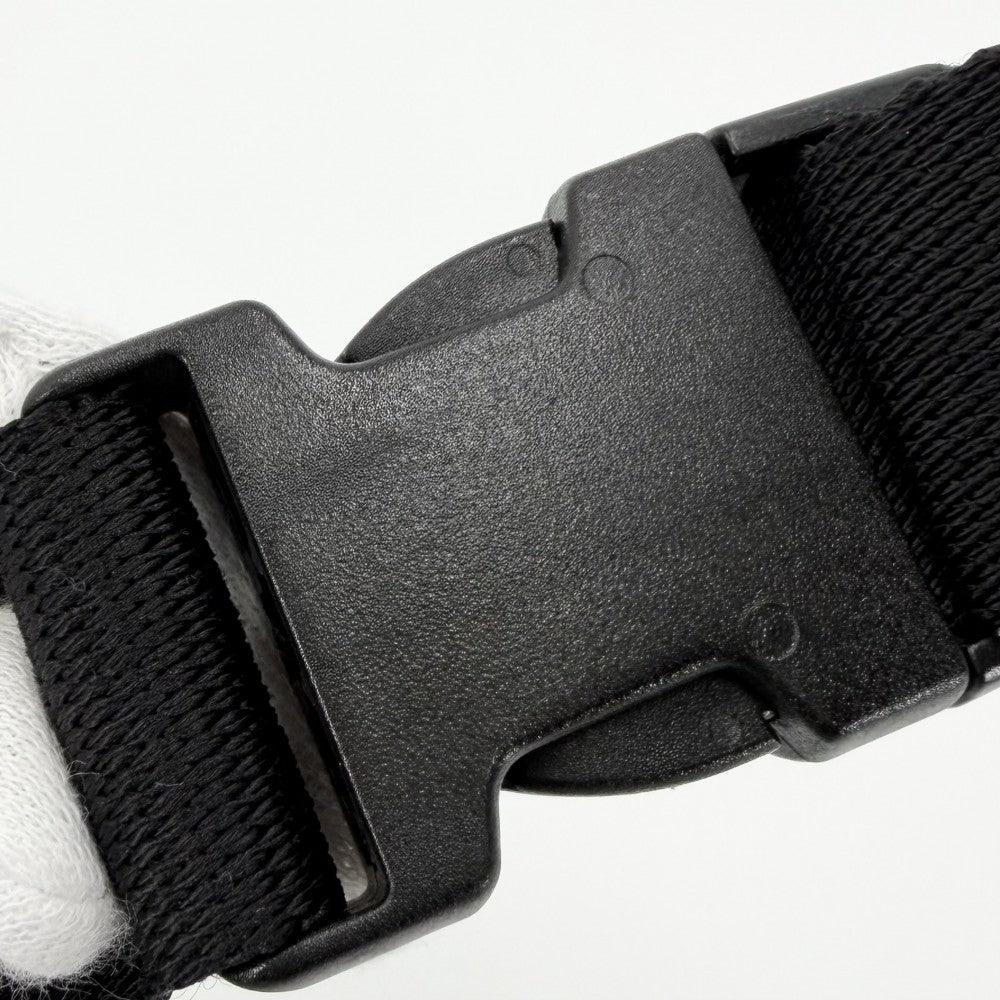 BALENCIAGA バレンシアガ ボディバッグ ウィール ベルトバッグ ウエストポーチ 総柄 533009 ナイロン ブラック 黒 ホワイト 白 シルバー金具 メンズ【中古品】